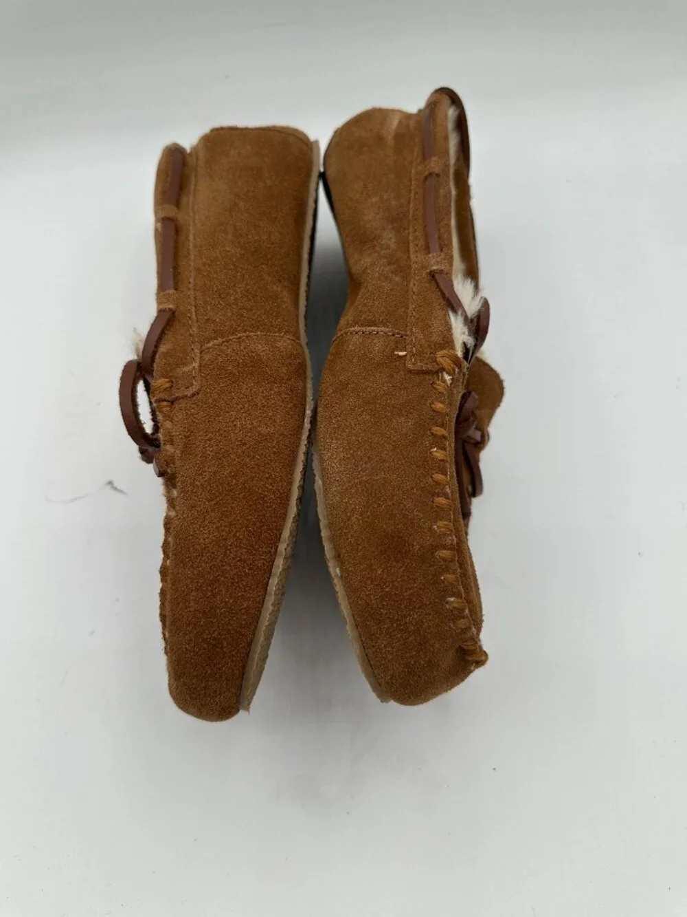 Crewcuts by J.Crew Faux-Shearling Lining Leather Moccasins Kids 5